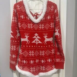 Festive Outfit, Pjs Christmas Fuzy Warm Size Small